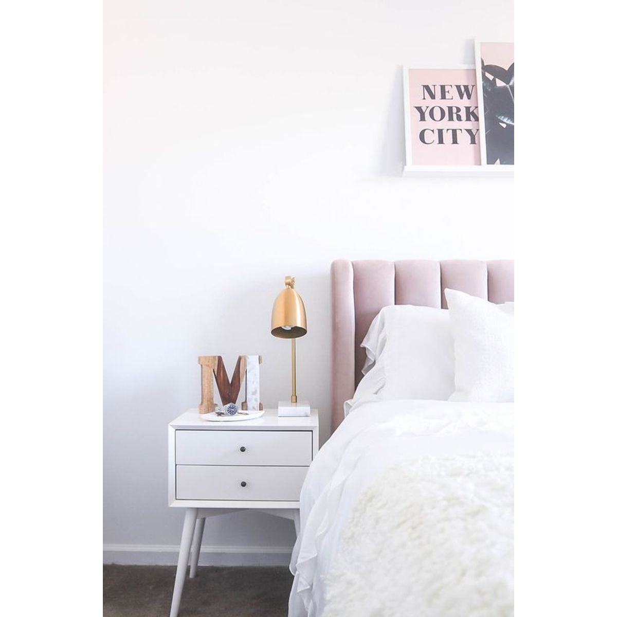 GENERICO - Cabecero Napoleon queen 160cm rosa