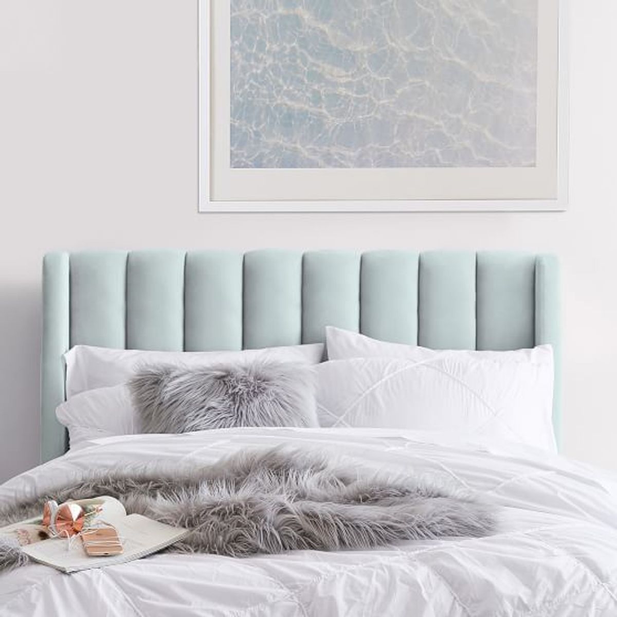 GENERICO - Cabecero  lousiana sencillo  100m color verde menta