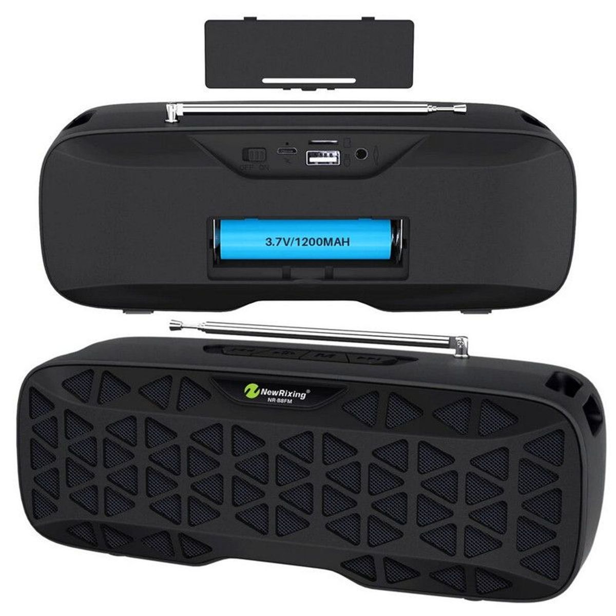 DAYOSHOP - Bocina Parlante Mi Portable Bluetooth Speaker Caja Nr-b8fm