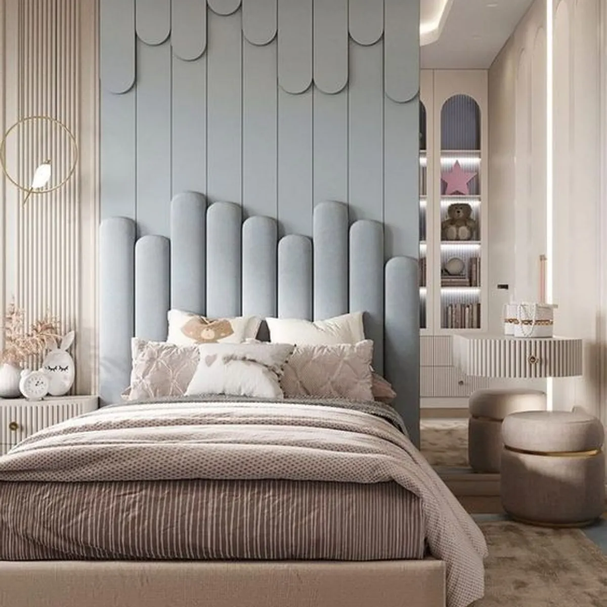 GENERICO - Cabecero  cielo sencillo 100cmx100cm azul  cielo