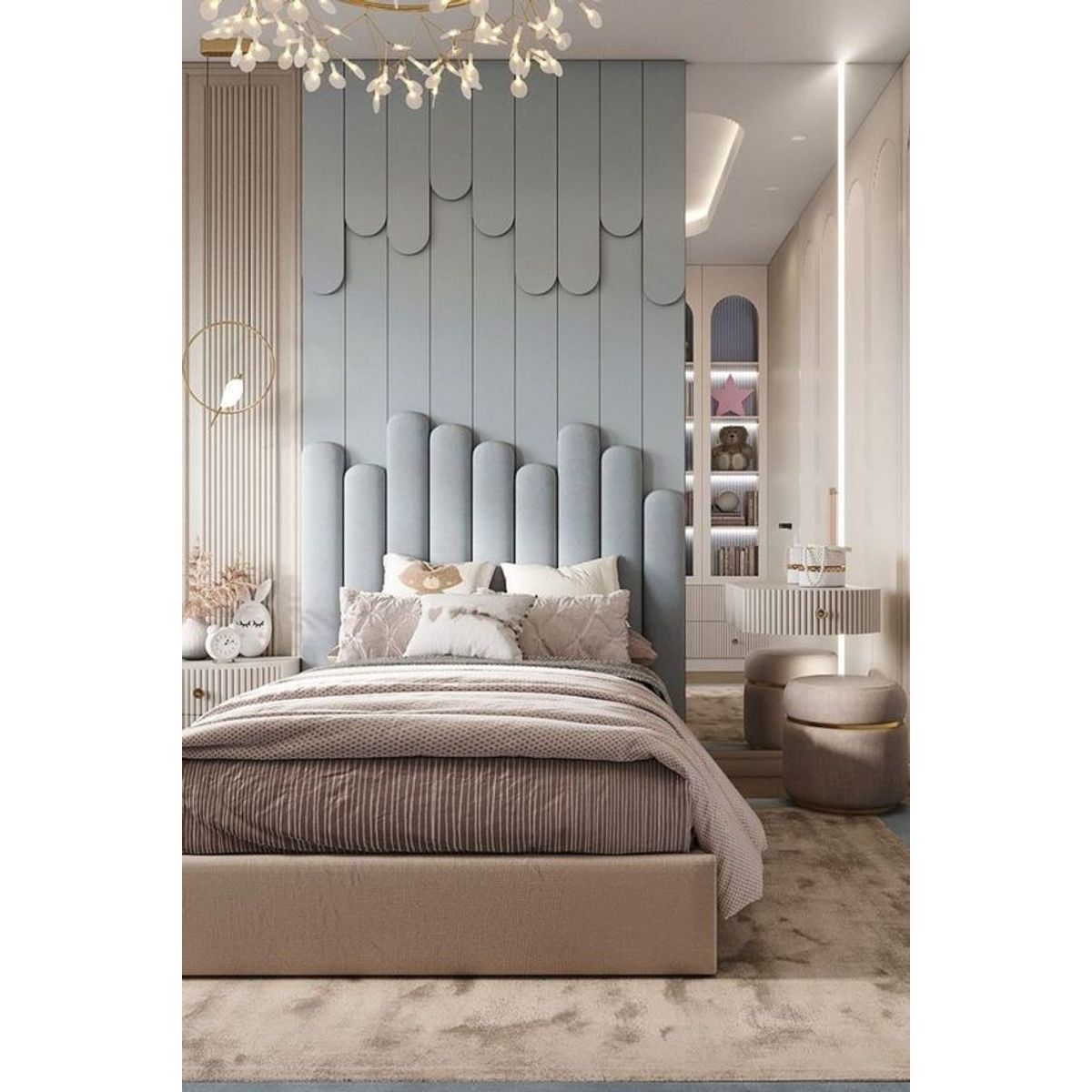 GENERICO - Cabecero  cielo sencillo 100cmx100cm azul  cielo