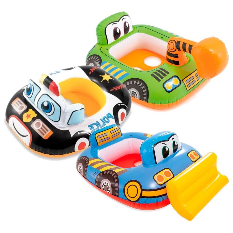 INTEX - Flotador intex para niños bebés policía bombero avión 59586