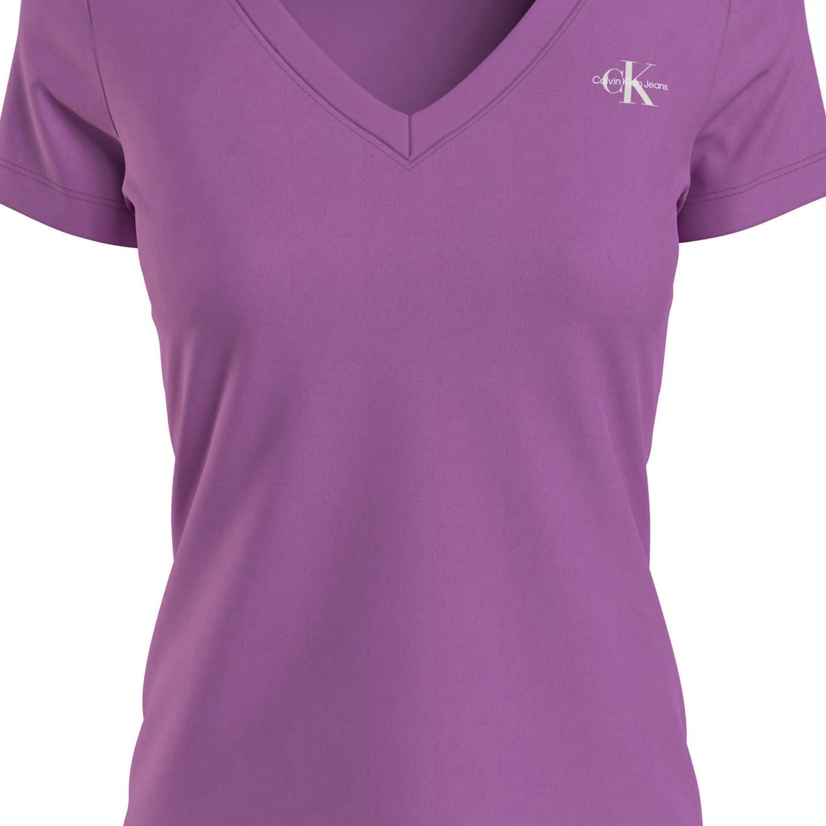 CALVIN KLEIN - Camiseta Con Logo Mujer Morado Calvin Klein