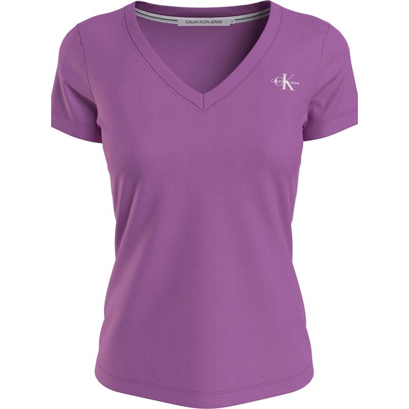 CALVIN KLEIN - Camiseta Con Logo Violeta Calvin Klein