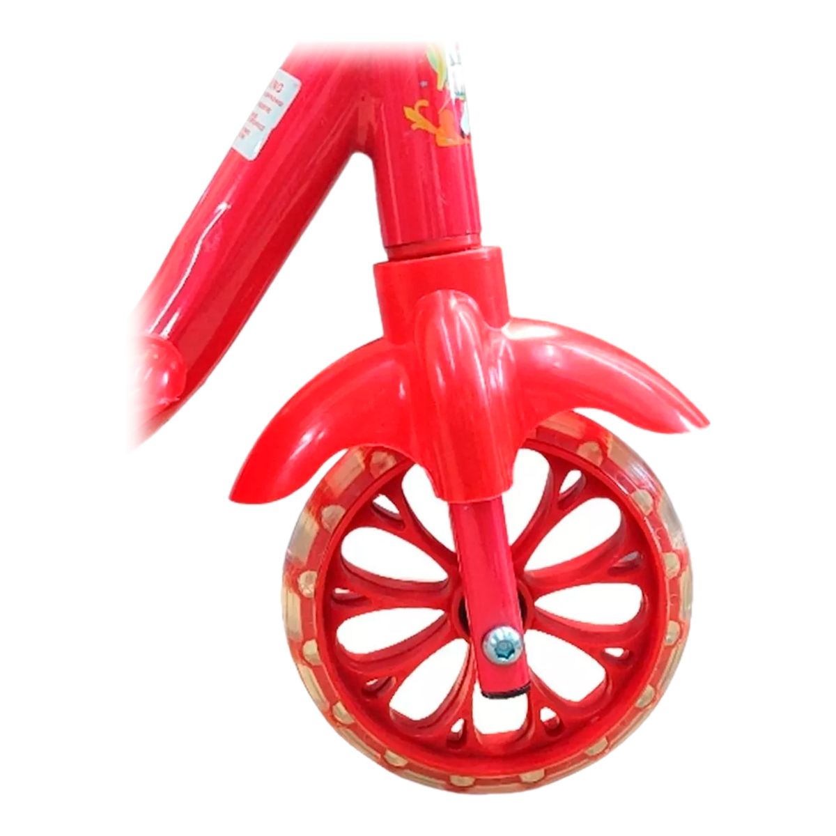 VITTORIA - Patineta Scooter Canasta Para Niños Niñas Luces Sonidos ROJA