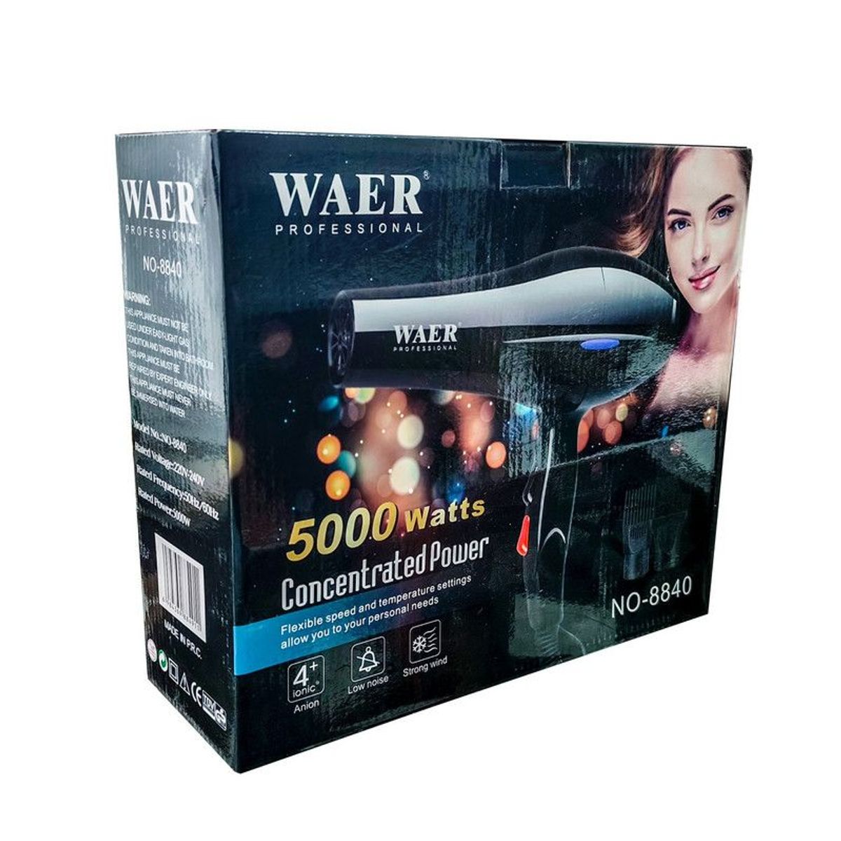 DAYOSHOP - Secador Cabello 5000w Potente Tres Niveles De Temp Wa-8840