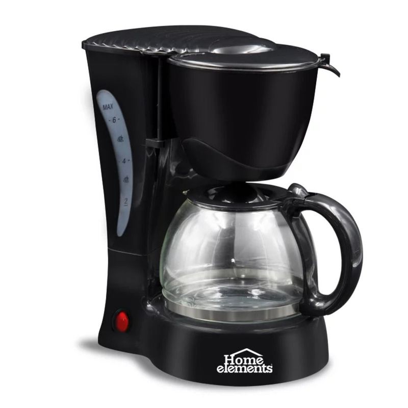HOME ELEMENTS - Cafetera Eléctrica 6Tzas Home Elements HE7025 -Negro