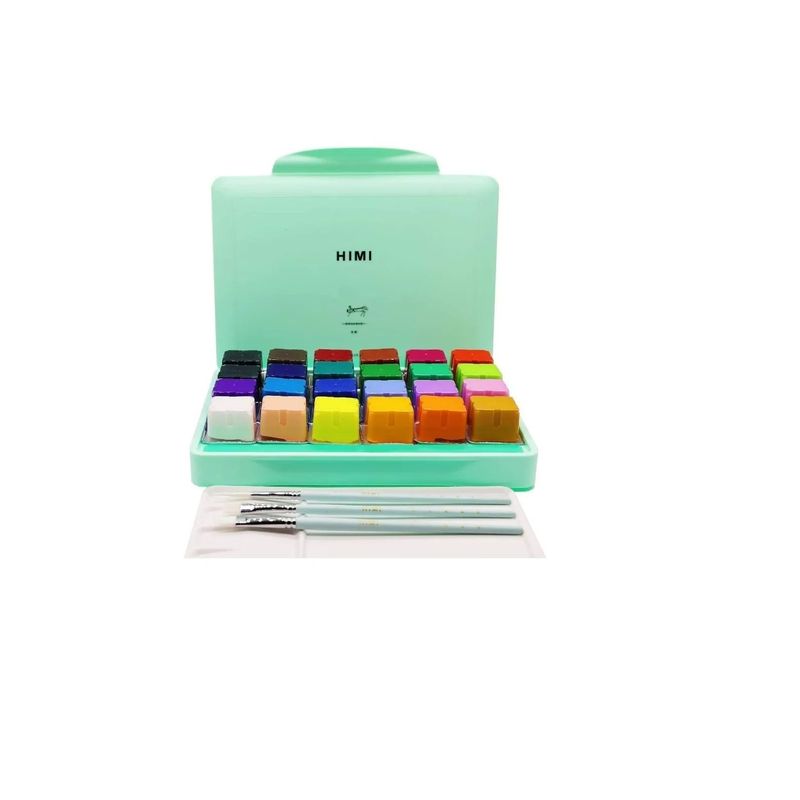 GENERICO - Himi Gouache Set 3 Pinceles++ De Pintura, 24 Colores