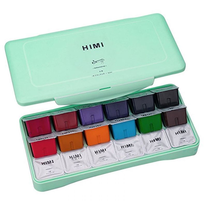 GENERICO - Himi Gouache Set De Pintura, 18 Colores X 1.0 Fl Oz, Diseño