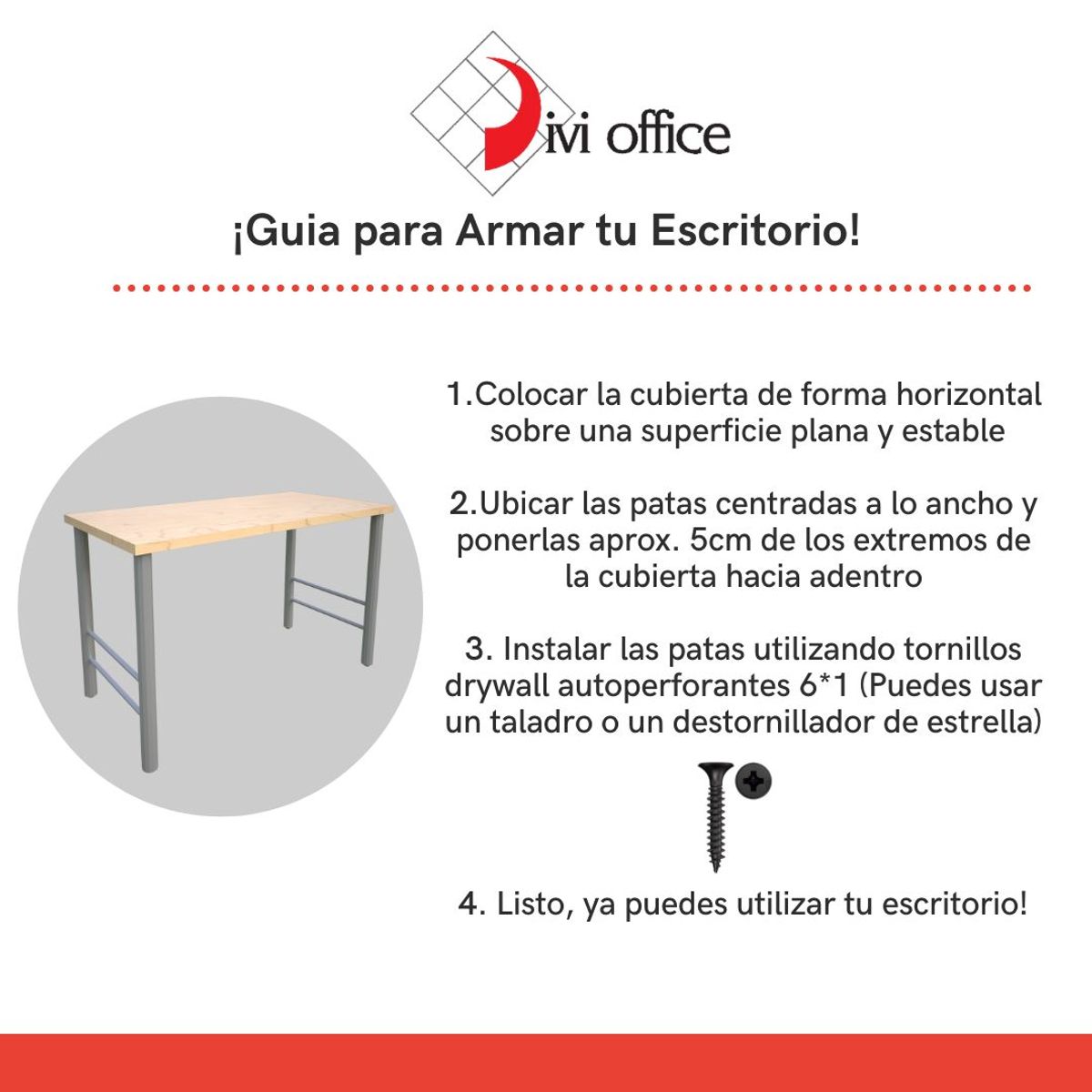 GENERICO - Escritorio Estándar profesional de Alta Resistencia