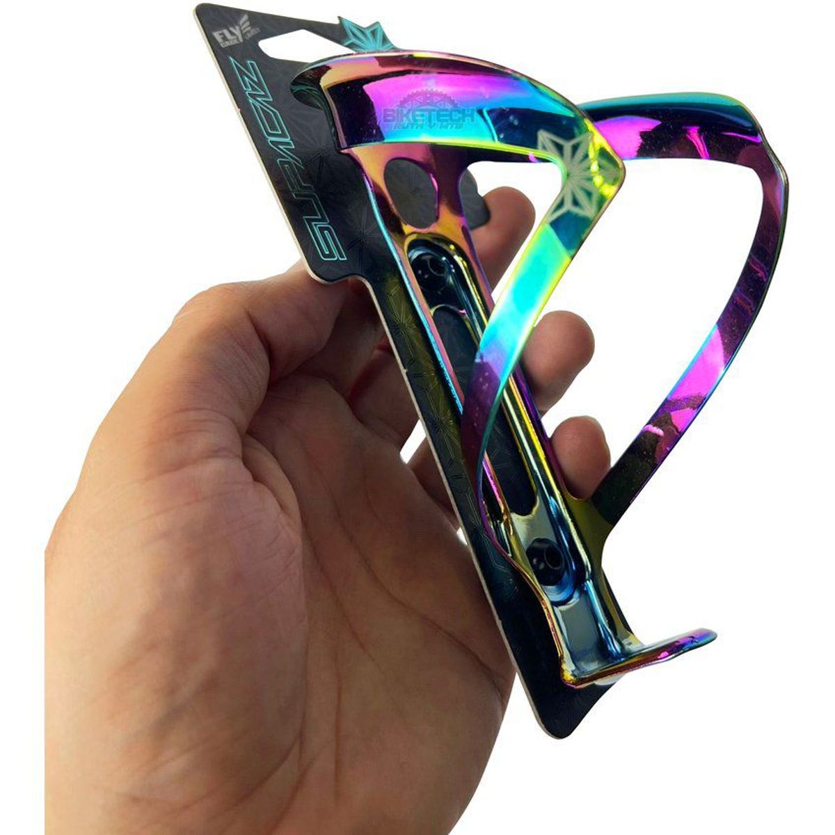 SUPACAZ - Porta caramañola supacaz 18g tornasol aluminio ruta mtb