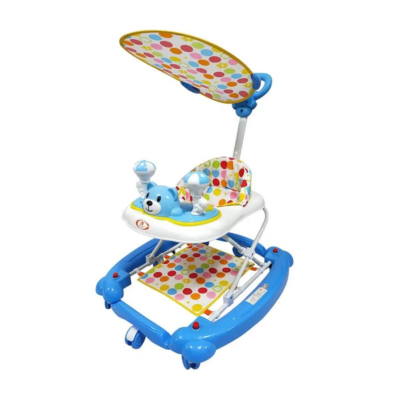 KIDSHOP - Caminador Multifuncional 4 En 1 AZUL Oso 944A