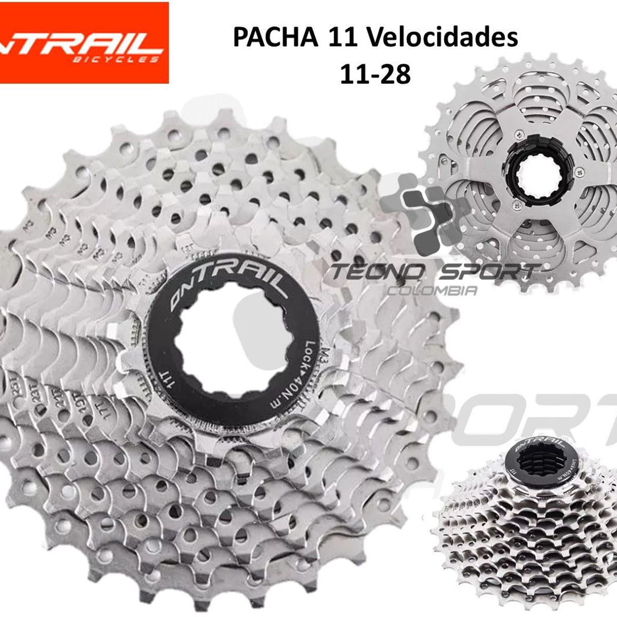 ONTRAIL - Pacha Cassette Bicicleta Ontrail 11v 11-28 Ruta