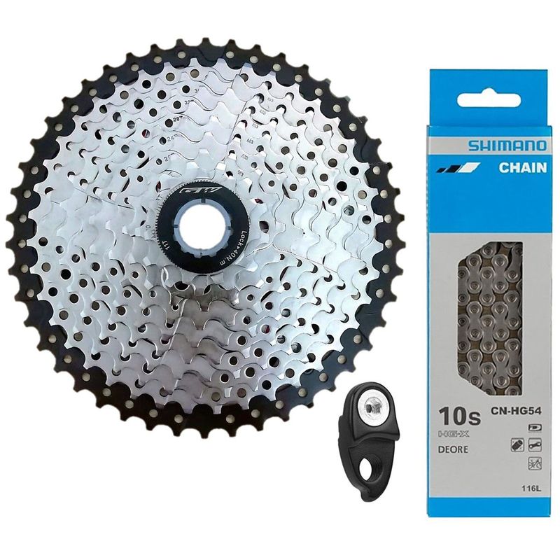 GW - Pacha Gw cadenilla Shimano Bicicleta Cassette 10v 11-46 HG54