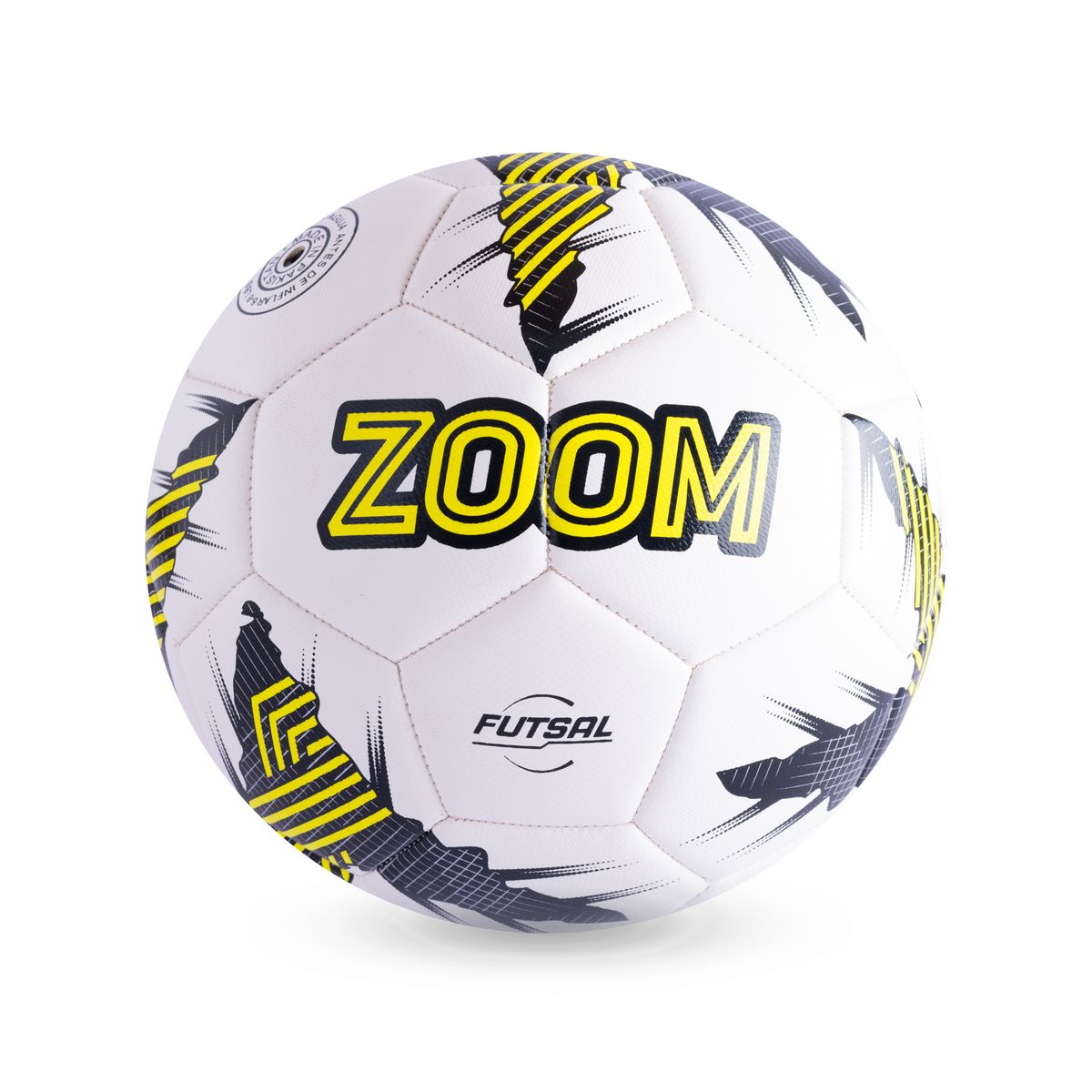 ZOOM SPORT - Balon de Futbol Sala N°4 Tiki Taka Blanco Azul ZOOM SPORTS