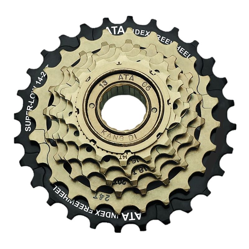 GENERICO - Pacha Bicicleta ATA 6v 14-28 Piñon Rosca