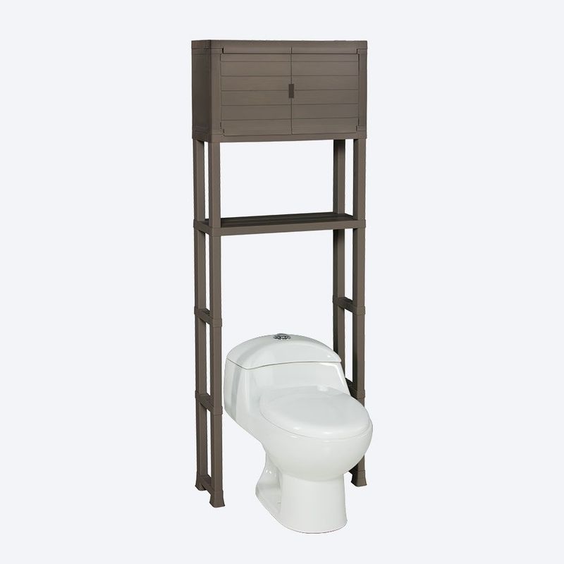 RIMAX - Estante Organizador con Puertas para Baño Rimax Mocca