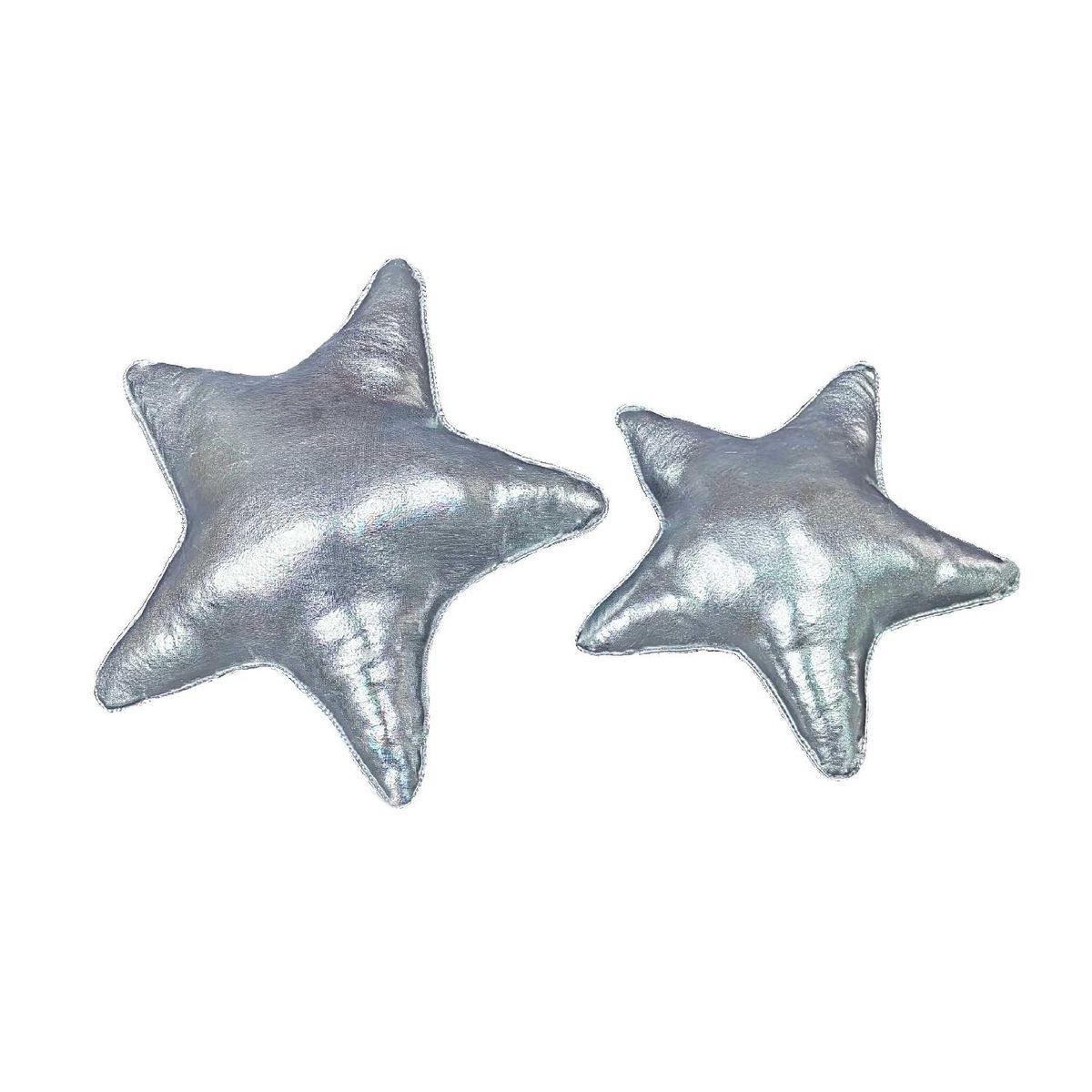 BANZAY - Cojin Decorativo Navidad Estrella x2- Plateada