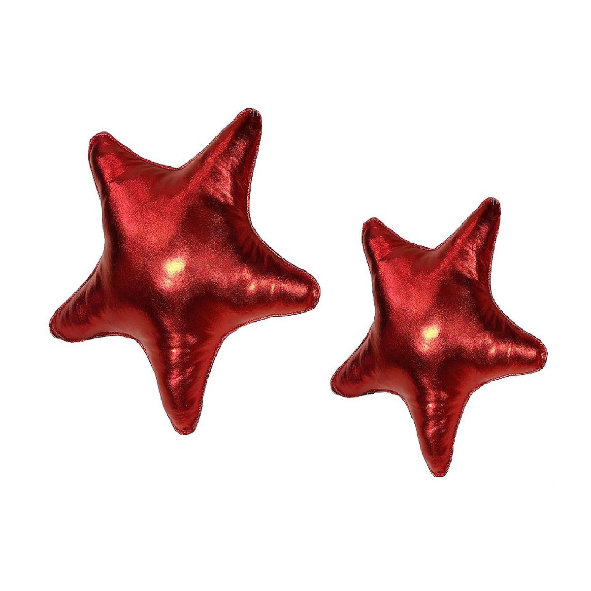 BANZAY - Cojin Decorativo Navidad Estrella x2 - Rojo