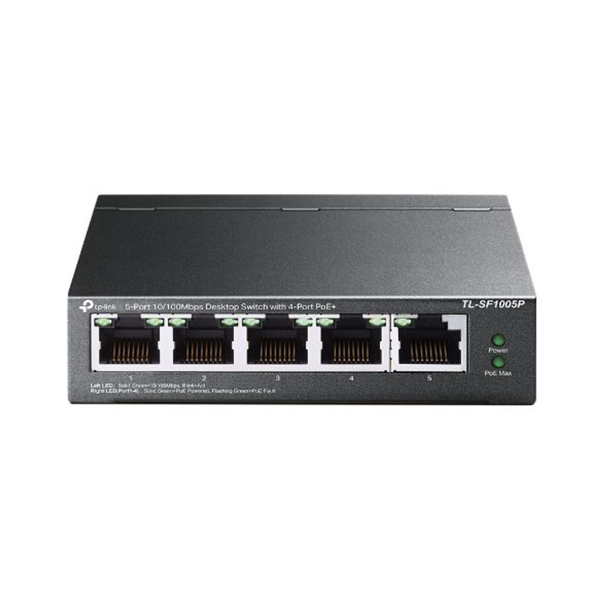 TP LINK - Switch TP-LINK 5 Puertos FE 1-4 POE 58W