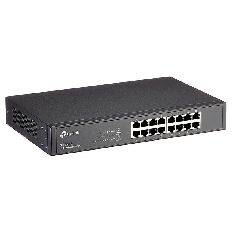 TP LINK - Switch Tp-link 16 Puertos 10/100/1000 Tl-sg1016 Rack