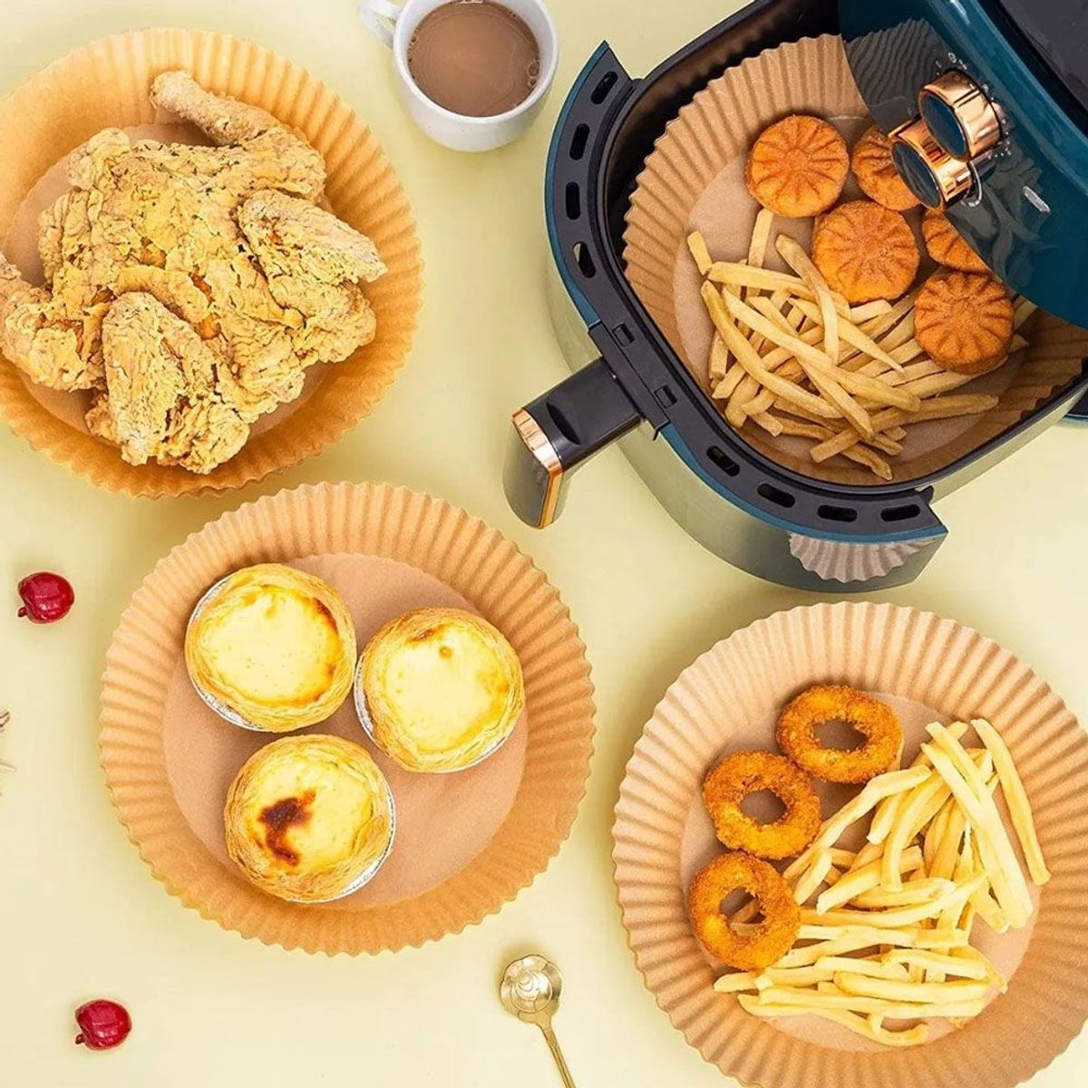 ONE PIXEL - Papel Para Freidora De Aire Pergamino Paquete X200