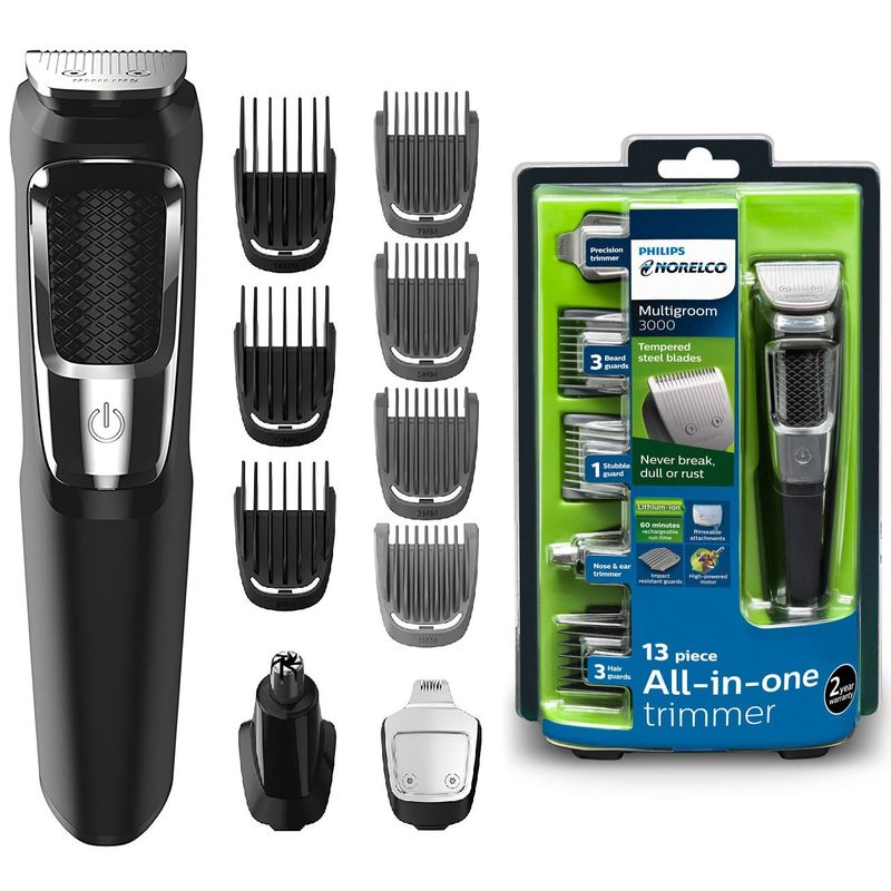 PHILIPS - Máquina Afeitadora Y Cortadora De Pelo Philips Mg3750 Negra