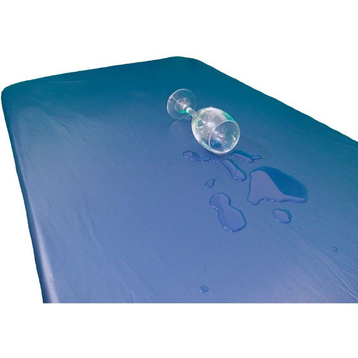 GENERICO - Sabana plástica anti fluidos para camilla estandar azul oscuro