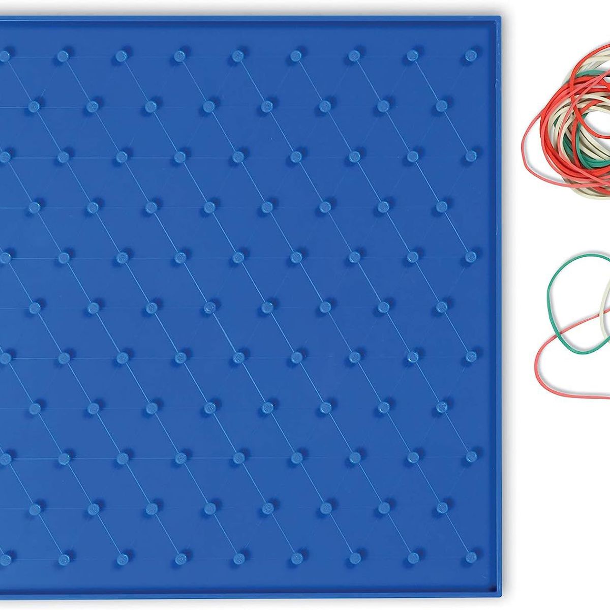 LEARNING RESOURCES - Geoplano Cuadrado De Doble Cara Juego Didáctico Para Niños