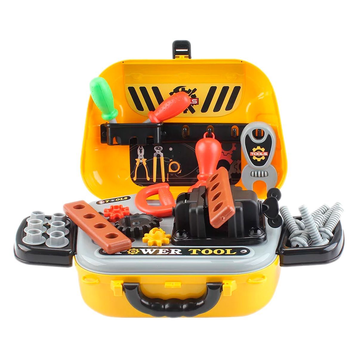 GENERICO - Kit Herramientas Caja Carpintero Niño Juguete Bus 31 Pcz