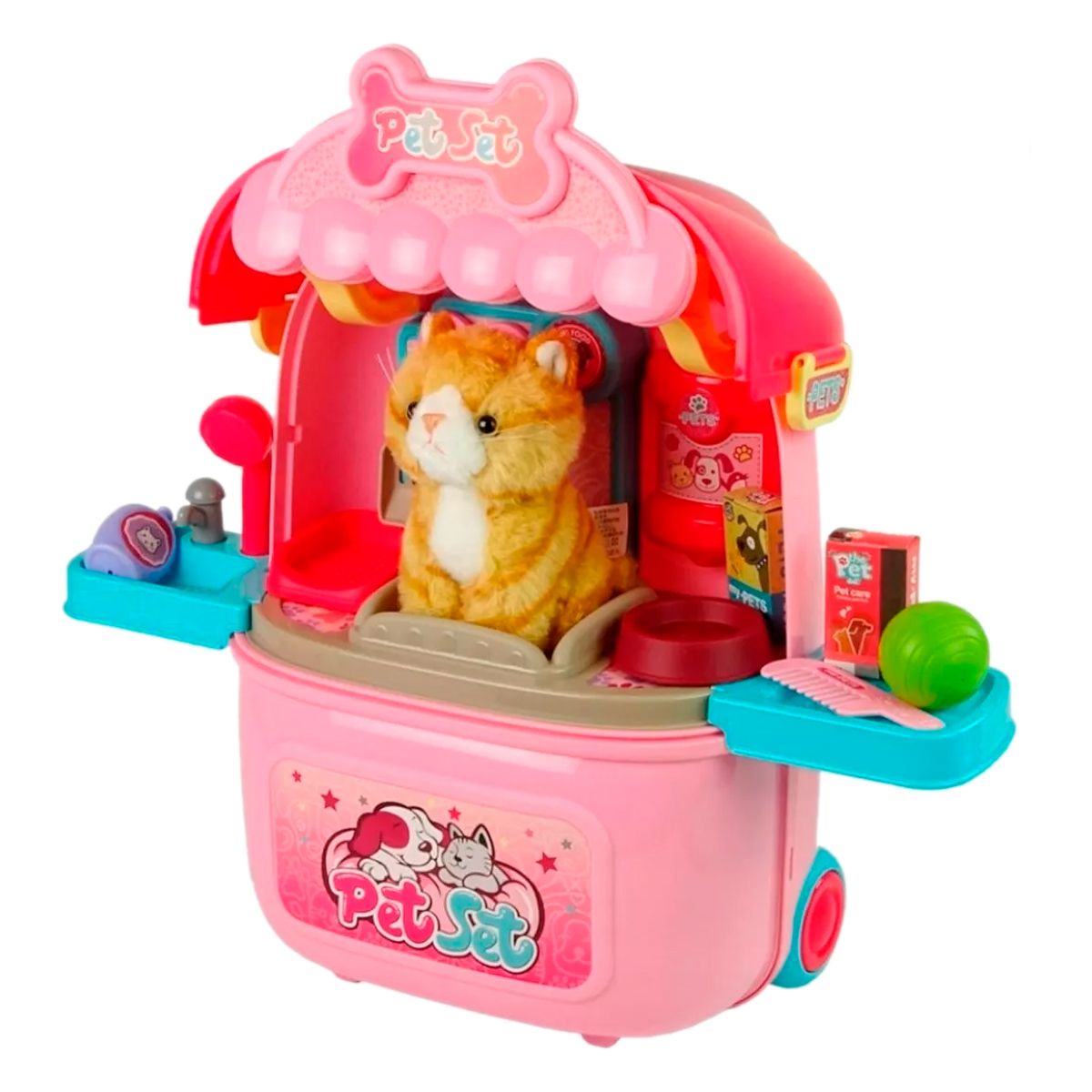 GENERICO - Maleta Ruedas Grande  Mascota Peluche Perro Gato Juguete Niña Aleatorio 008-980-4