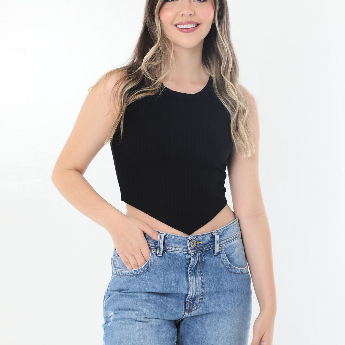 BELIFE - Camiseta Manga Sisa Para Mujer Belife