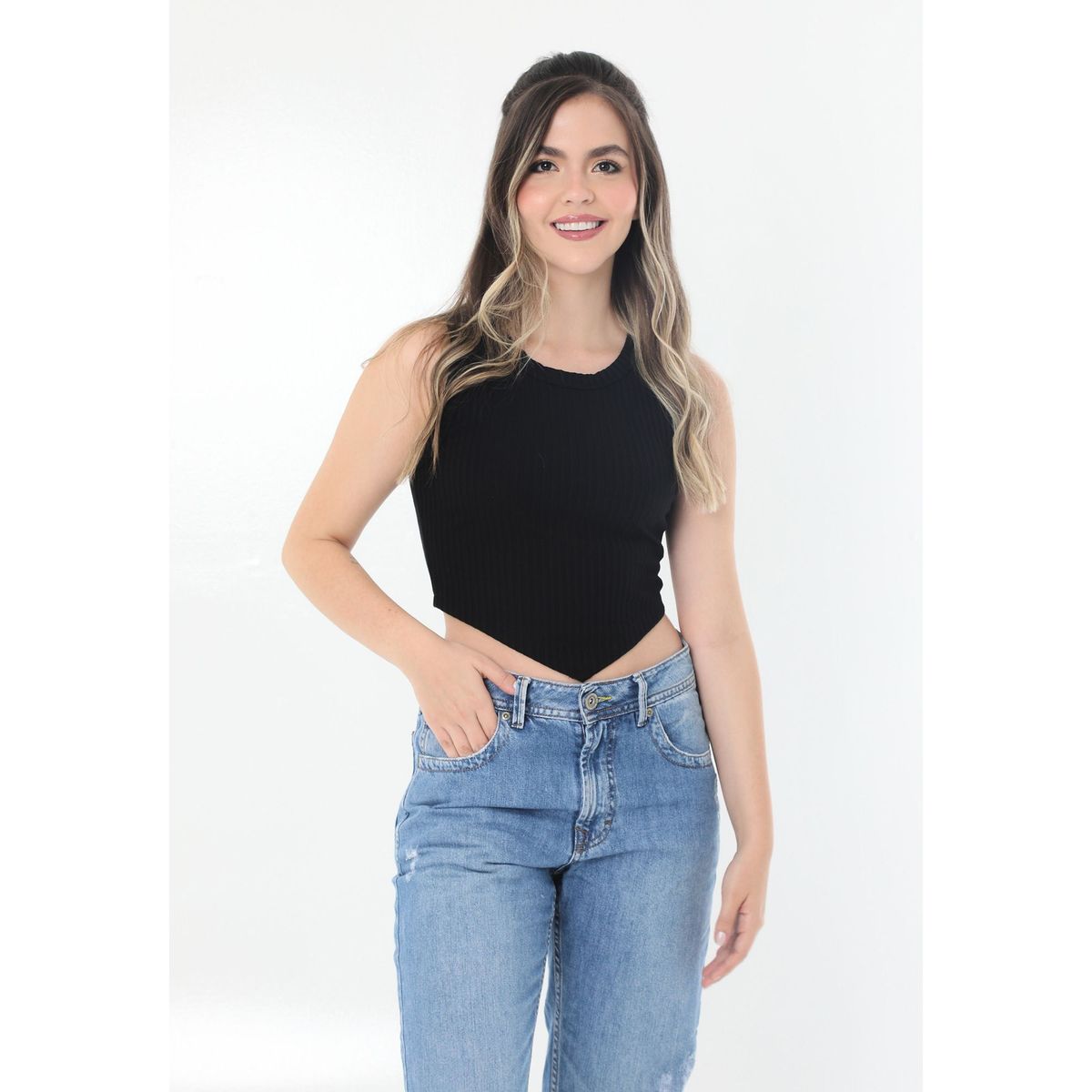 BELIFE - Camiseta Manga Sisa Para Mujer Belife