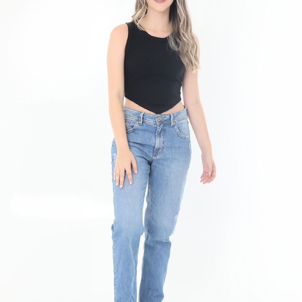 BELIFE - Camiseta Manga Sisa Para Mujer Belife