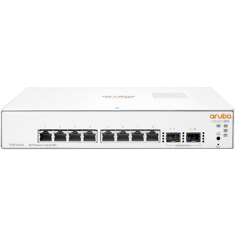 HEWLETT PACKARD - Switch Hewlett Packard Aruba 1930 Instant On Puertos 8G 2SFP Jl680A