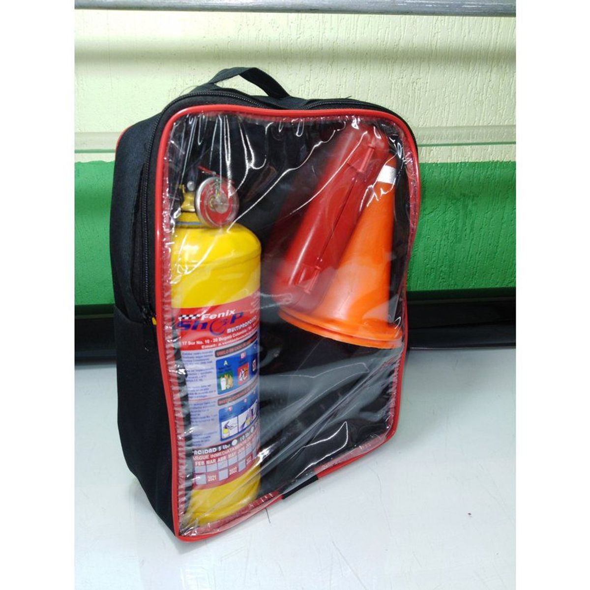 GENERICO - Kit carretera + botiquin reglamentario + chaleco reflectivo