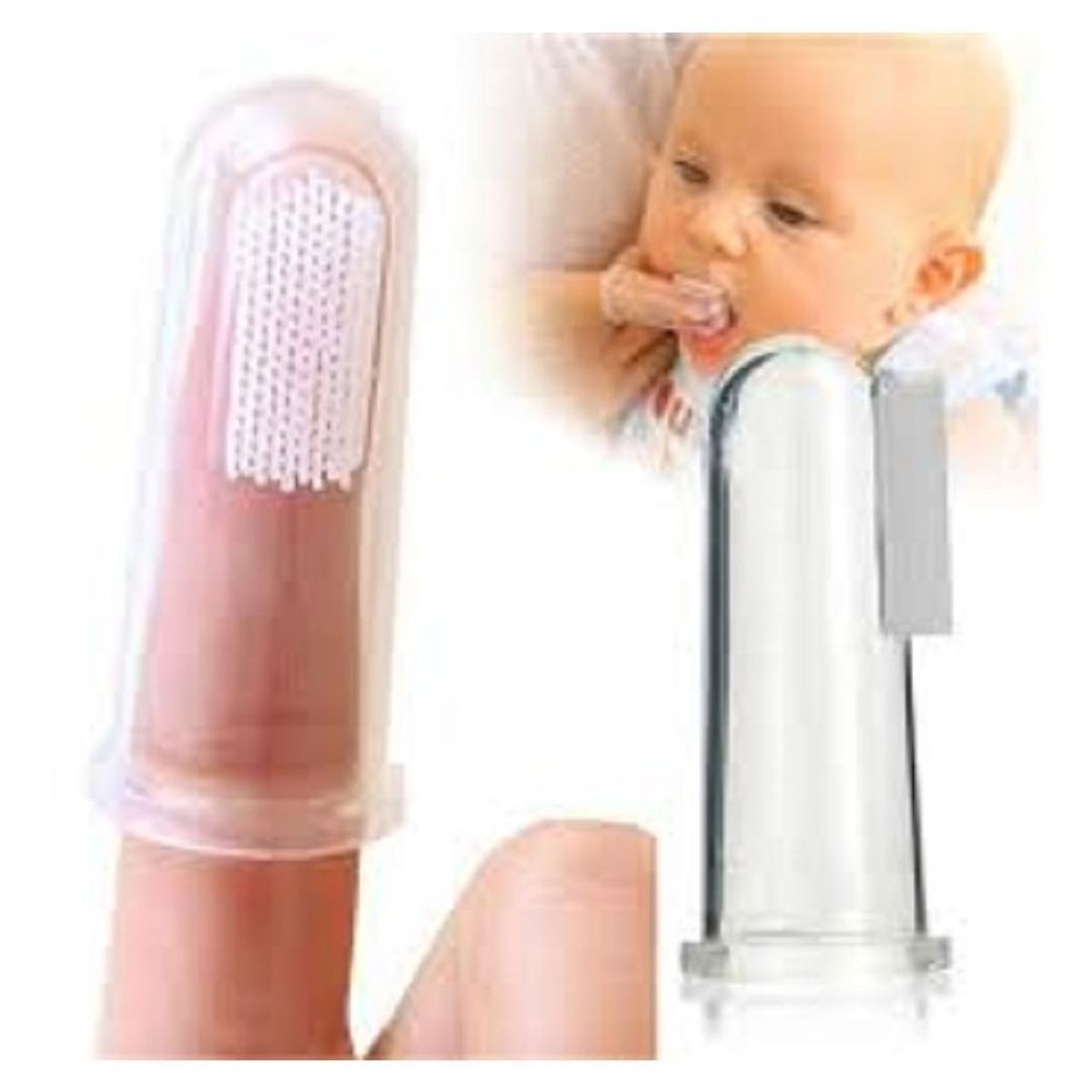 BOOGY - Cepillo dedal bebe dental silicona bebes niños mascotas