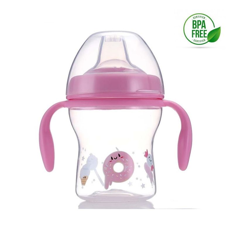 GENERICO - Vaso entrenador boquilla suave - 7 onzas - bebe 6 meses+