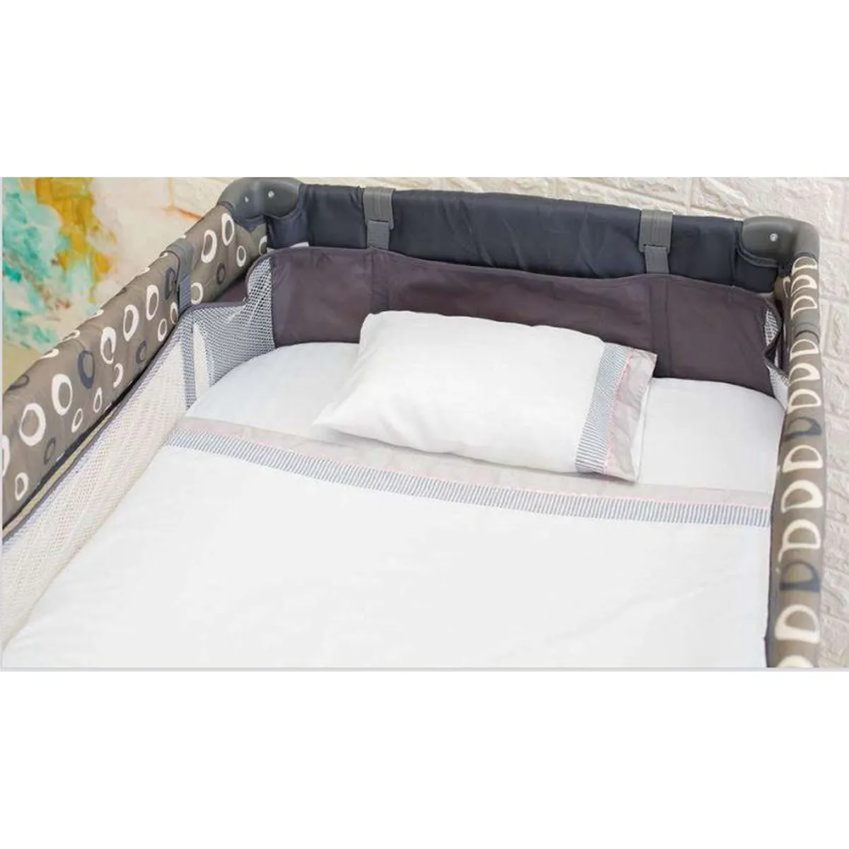 BEBESITOS - Set sábanas cuna  almohada  funda bebe infantil delux NIÑA