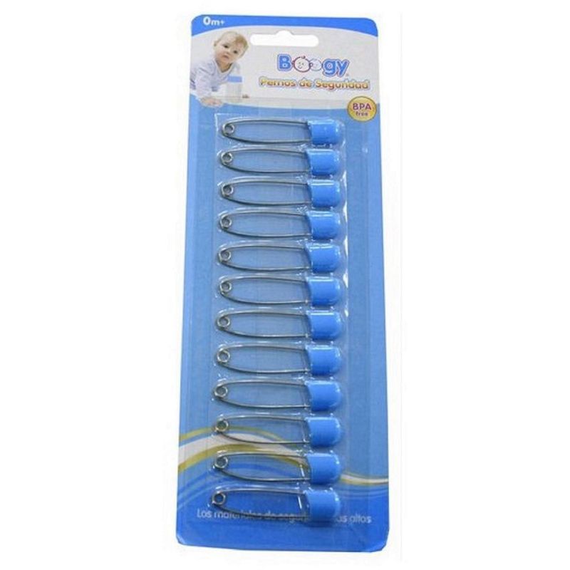 BOOGY - Set ganchos nodriza sujetadores pernos seguridad pañal x 12