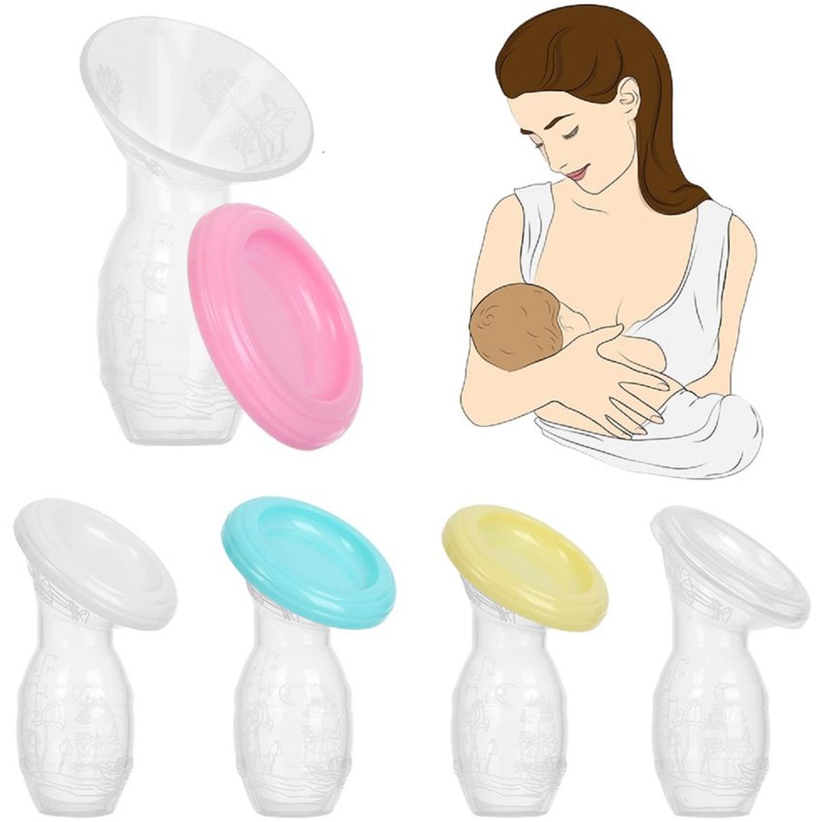 GENERICO - Extractor leche materna manual haakaa libre bpa portable