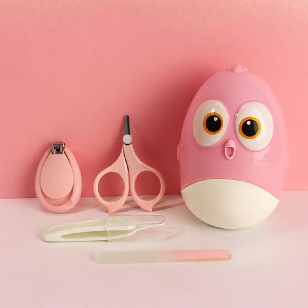 GENERICO - Kit De Uñas Para Bebe Pollito Niño Niña Amarillo Unisex