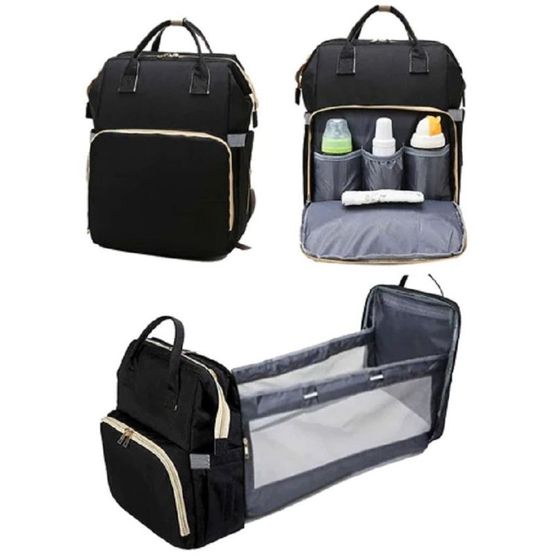 GENERICO - Pañalera multifuncional bolso bebe cambiador plegable  usb