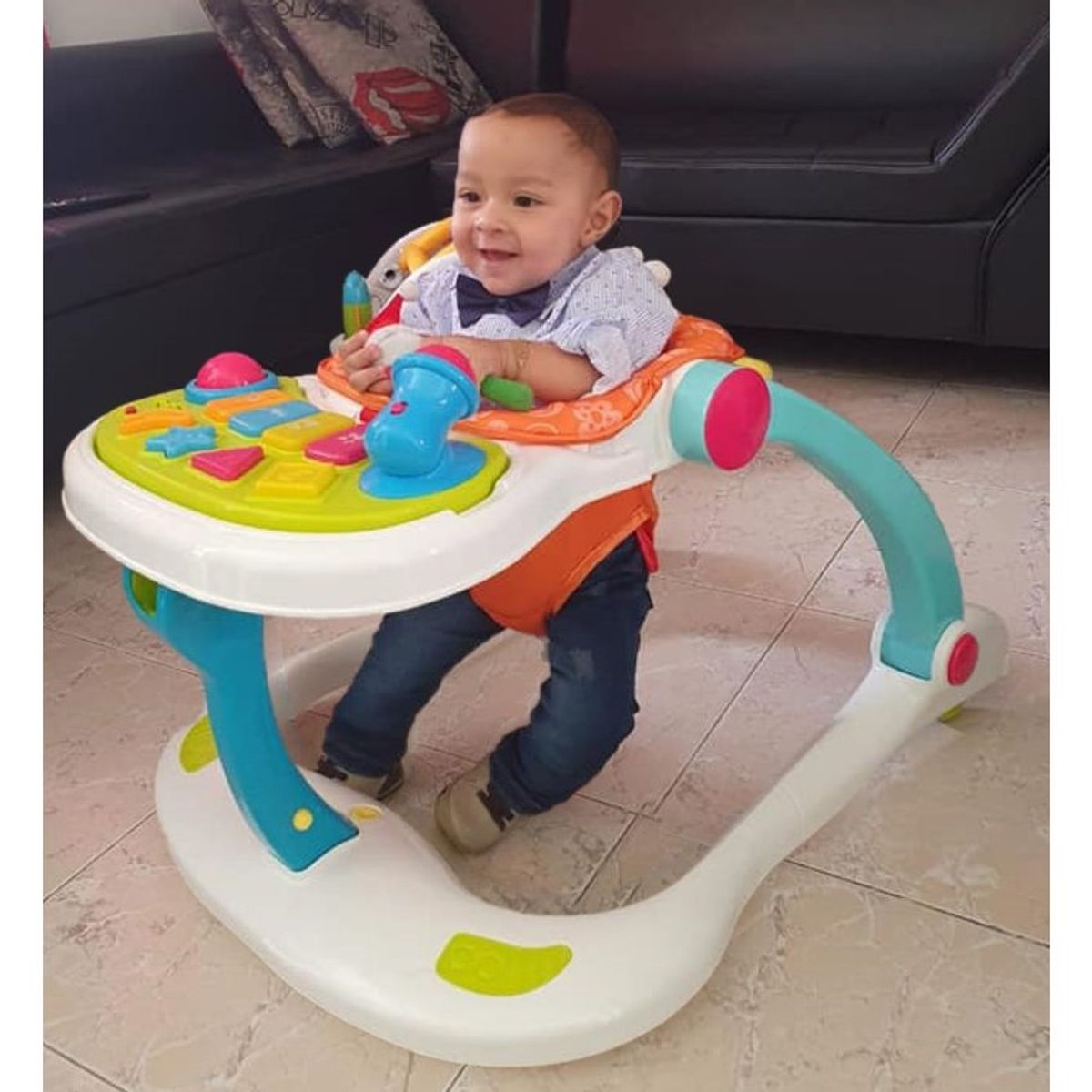 HUANGER - Andadera Caminador Comedor 4 en 1 Bebe Luces Musical Oferta
