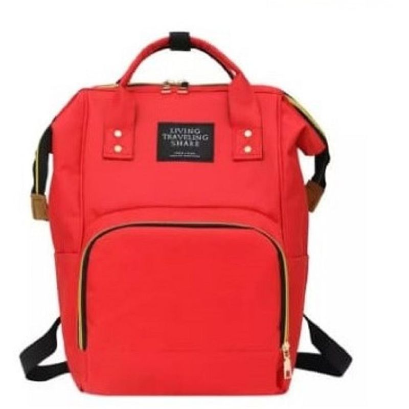 GENERICO - Pañalera multifuncional morral bolso bebe mochila divina Roj