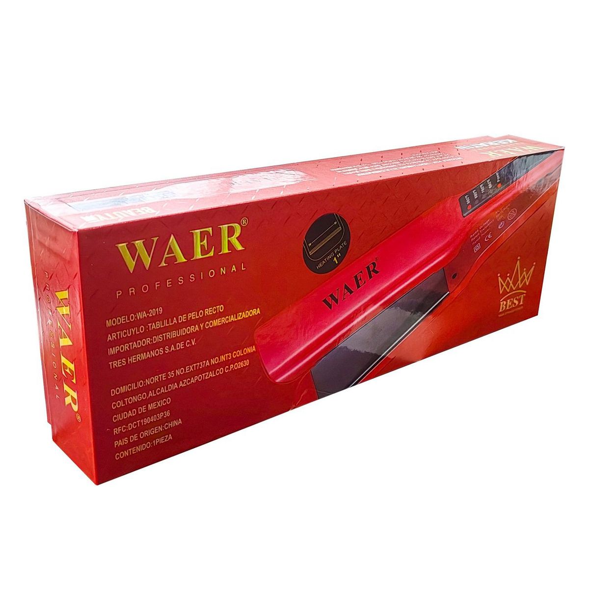 DAYOSHOP - Plancha De Cabello Waer Professional Frizz Wa-2019 110v240v