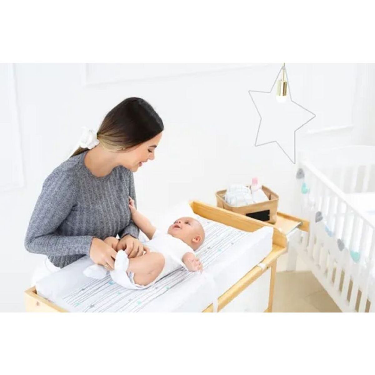 TORAL - Colchón cambiador rígido bebe mueble cama cuna confort 80 x45