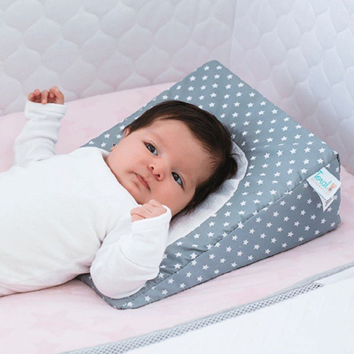 TORAL - Almohada bebe anti-reflujo cabeza anti-ahogo medicada unisex