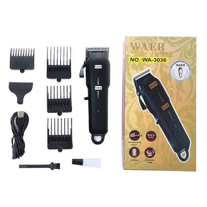 DAYOSHOP - Maquina Peluqueria Cortadora De Pelo Waer Wa-3036 Recargable