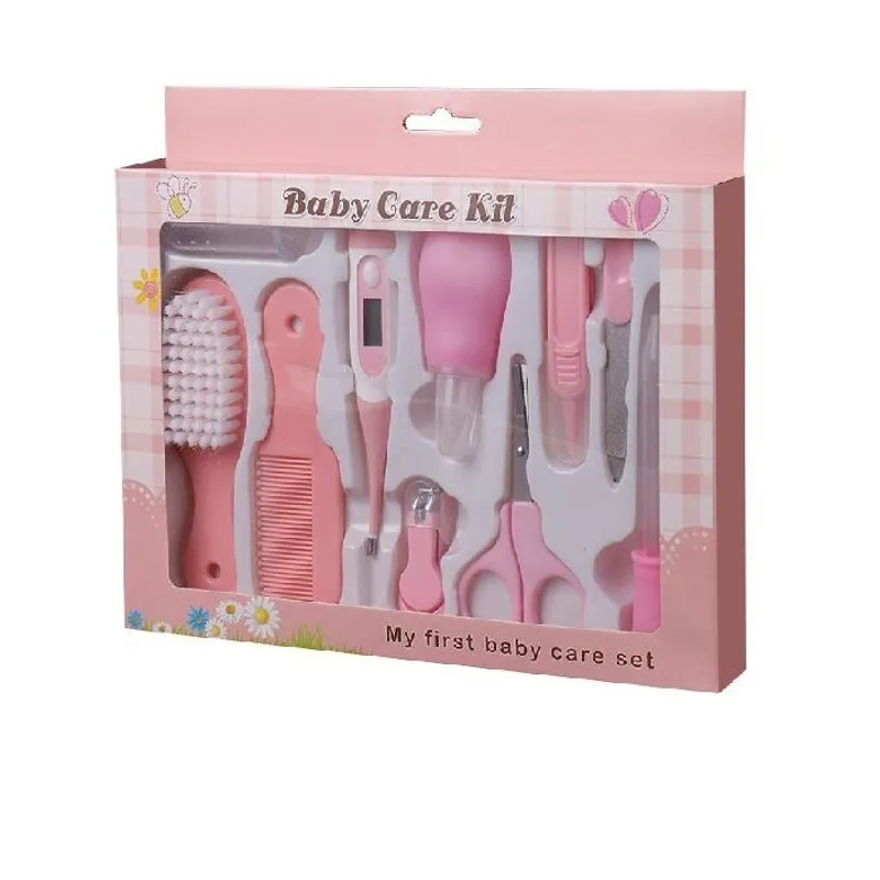 GENERICO - Kit de aseo y manicure bebe x 10 pcs - rosa